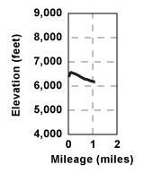 Elevation profile for tour