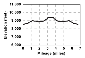 Profile for tour Emigrant Lake